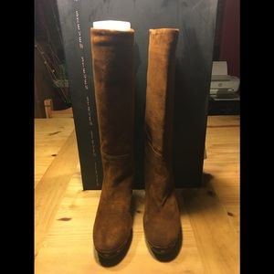 Steven madden brown suede boots